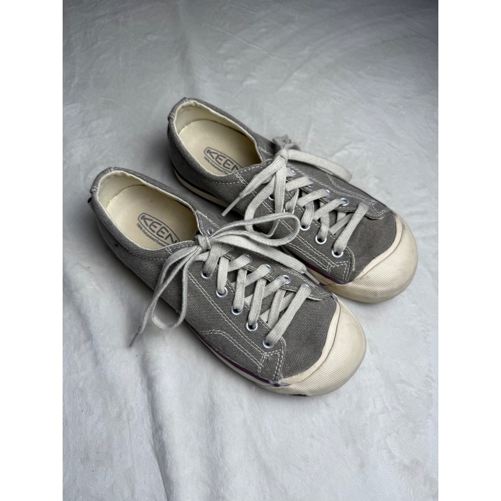 Keen Makoa Gray Canvas Low Top Lace Up Sneakers 1005072 Womens 6.5